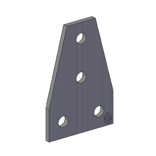 Flat Fitting Delta 4 Hole